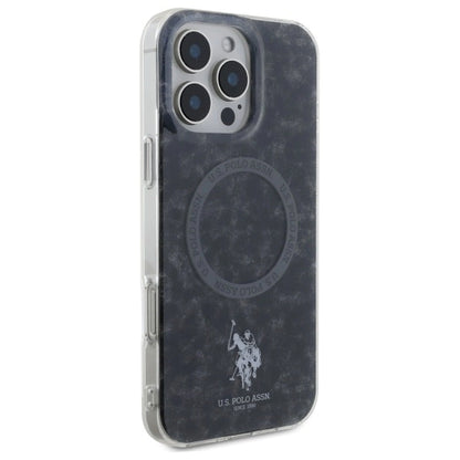 US Polo IML Ring MagSafe iPhone 16 Pro Case - Black_3