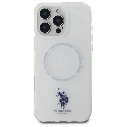 US Polo IML Ring MagSafe iPhone 16 Pro Case - White_2