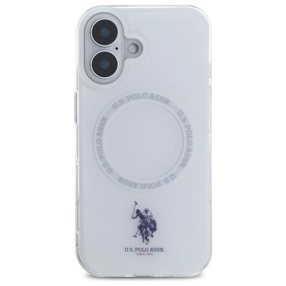 US Polo IML Ring MagSafe iPhone 16 Case - White_2