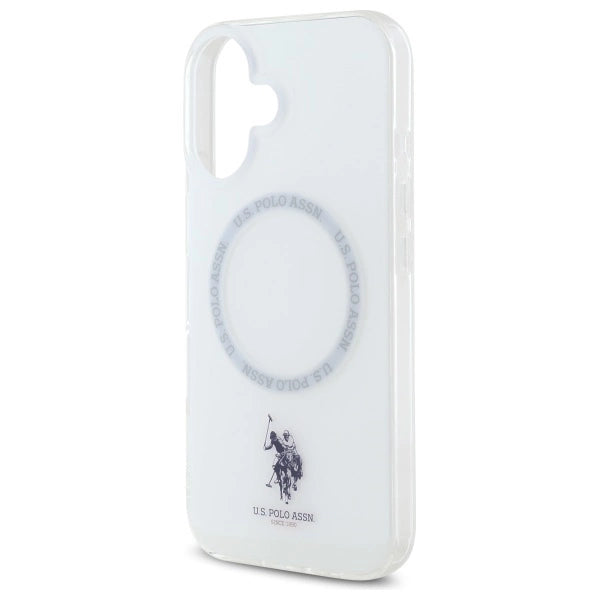 US Polo IML Ring MagSafe iPhone 16 Case - White_5