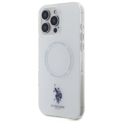 US Polo IML Ring MagSafe Case for iPhone 16 Pro Max - White_1