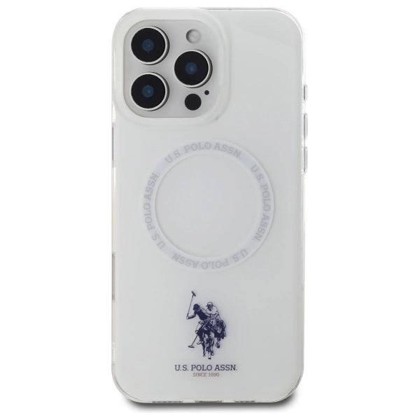 US Polo IML Ring MagSafe Case for iPhone 16 Pro Max - White_2