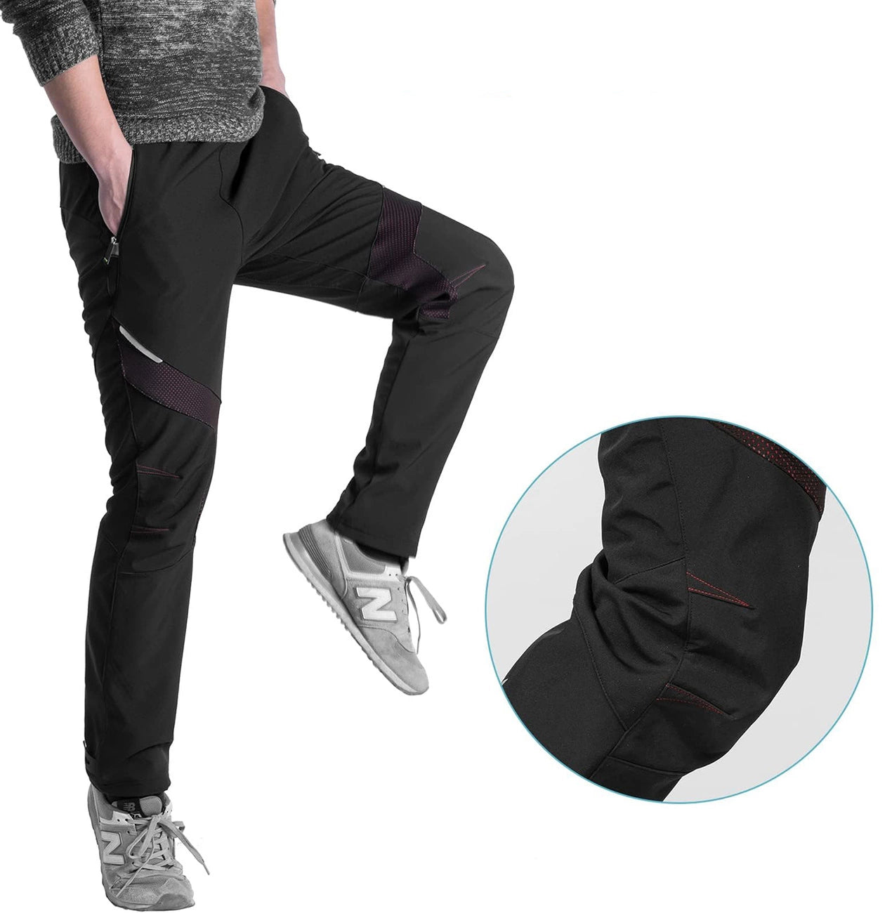 Rockbros Patrol Cycling Windproof Sports Pants Size L - Black_5