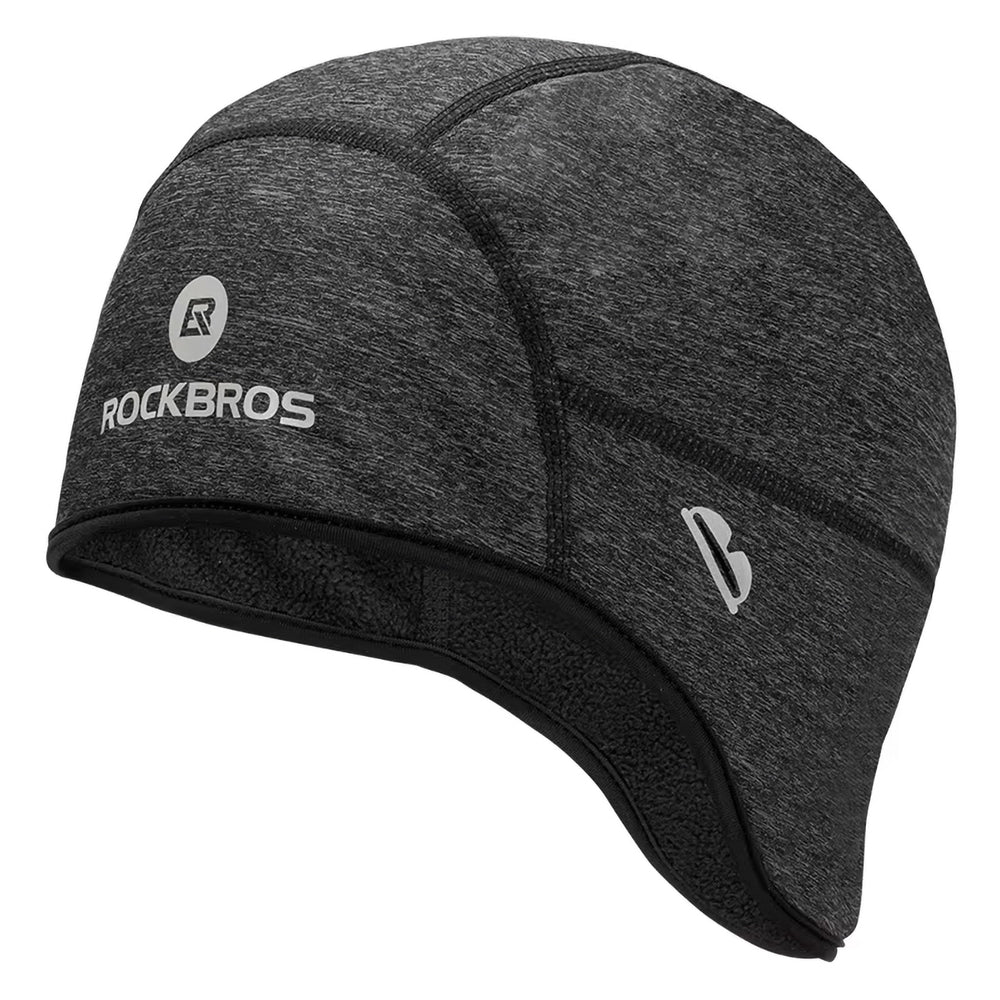 Rockbros Dala Winter Cycling Helmet Cap with Glasses Holes - Grey_0