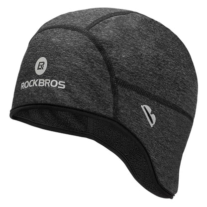 Rockbros Dala Winter Cycling Helmet Cap with Glasses Holes - Grey_0