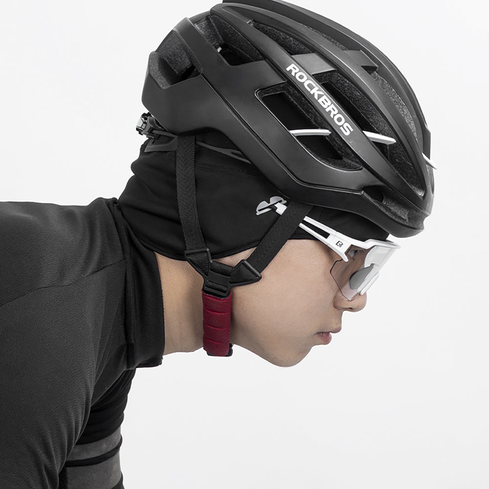 Rockbros Dala Winter Cycling Helmet Cap with Glasses Holes - Grey_3
