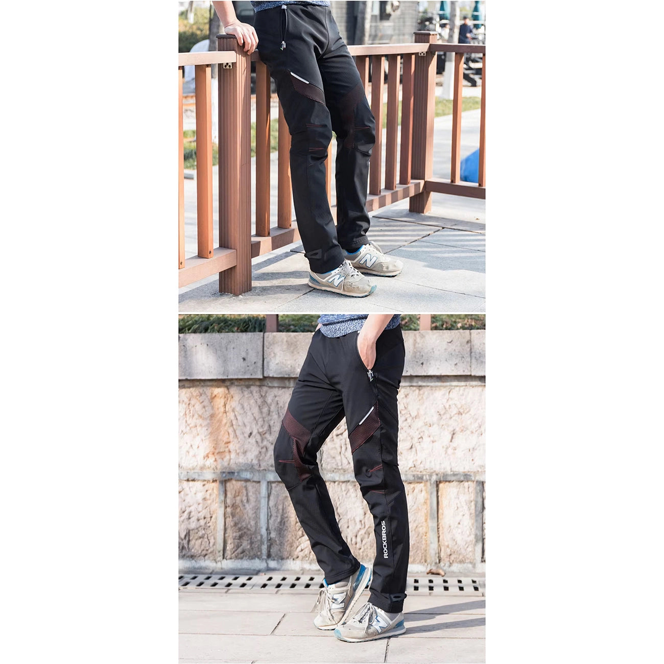 Rockbros Patrol Cycling Windproof Sports Pants Size M - Black_6