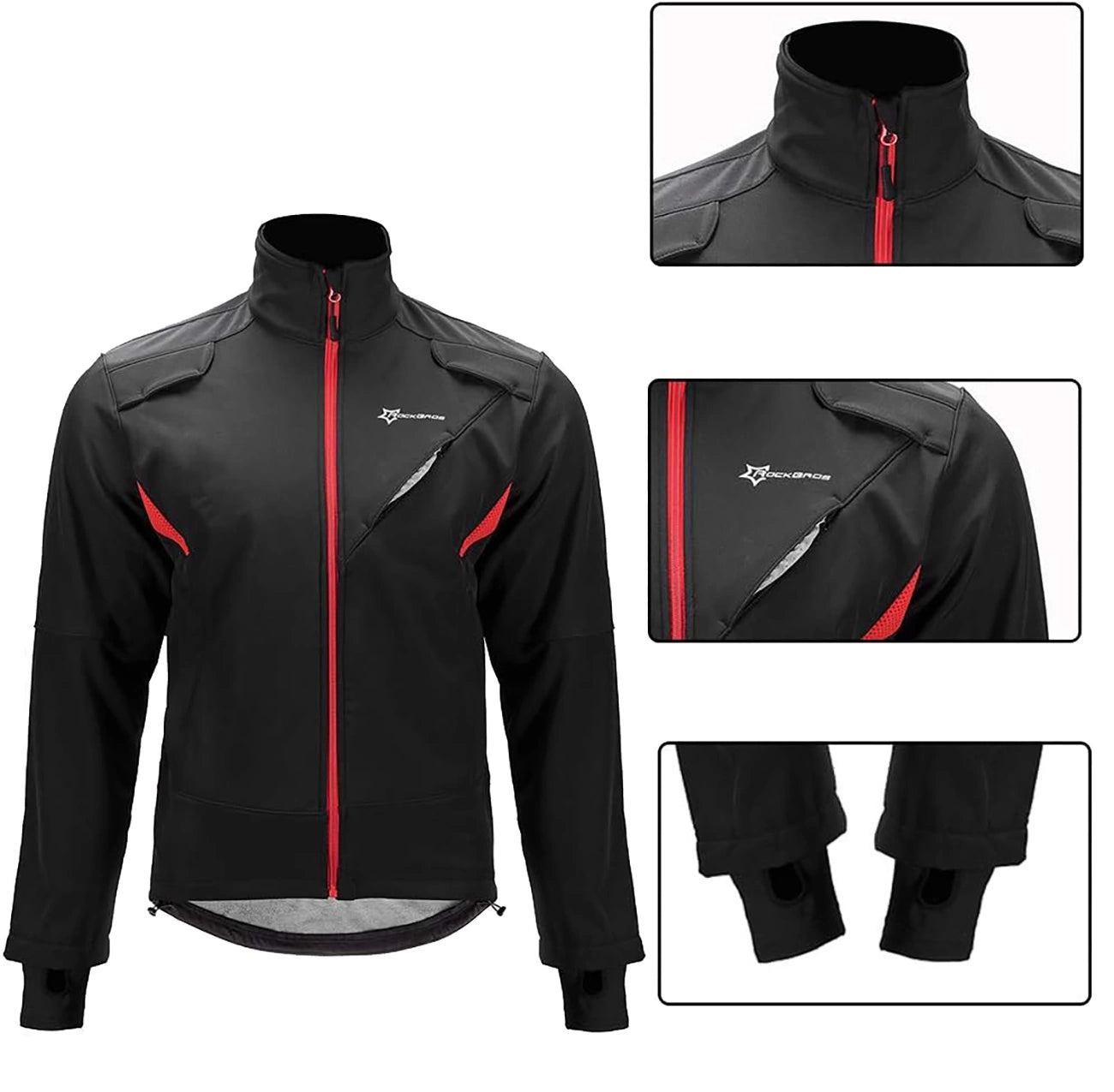 Rockbros YPW021 Windproof Cycling Sports Jacket Size L - Black_1