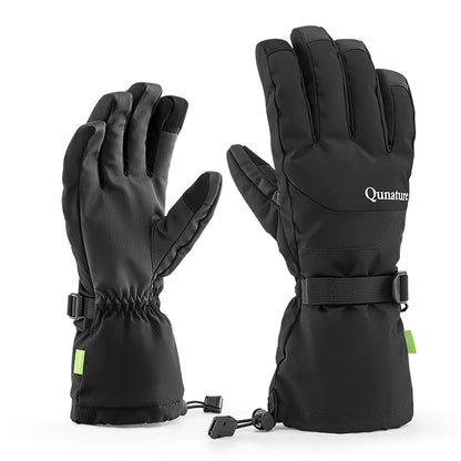 Qunature Ski Gloves - Finger Style Black M_0