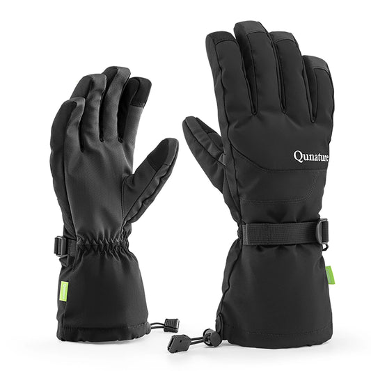 Qunature Finger Style Ski Gloves Size L - Black_0