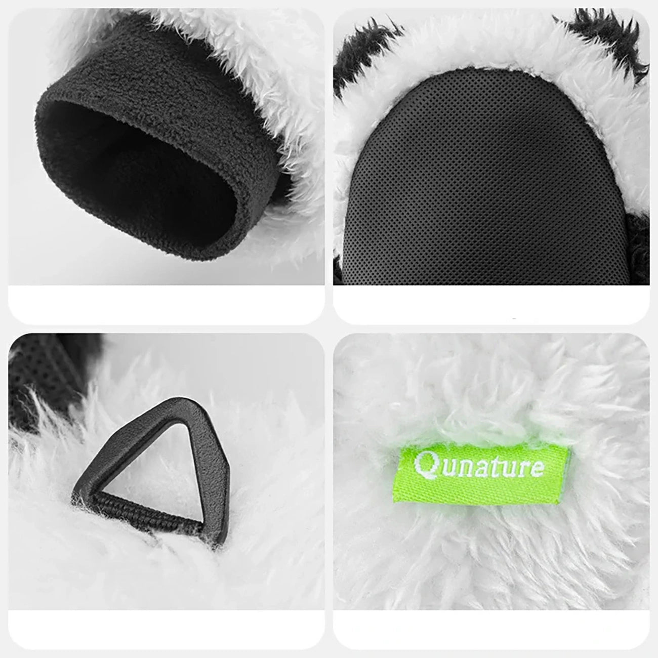 Qunature Panda Ski Gloves for Kids and Adults Size S - Black/White_7