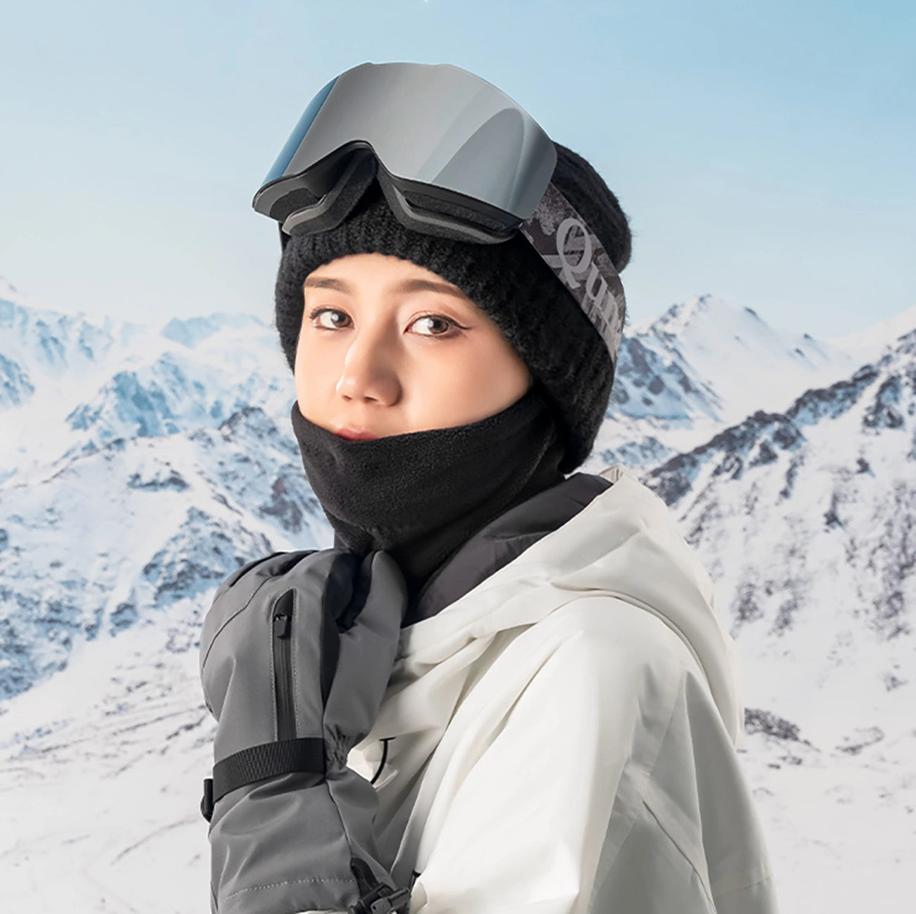Qunature Oli Ski Neck Warmer Size M - Black_5
