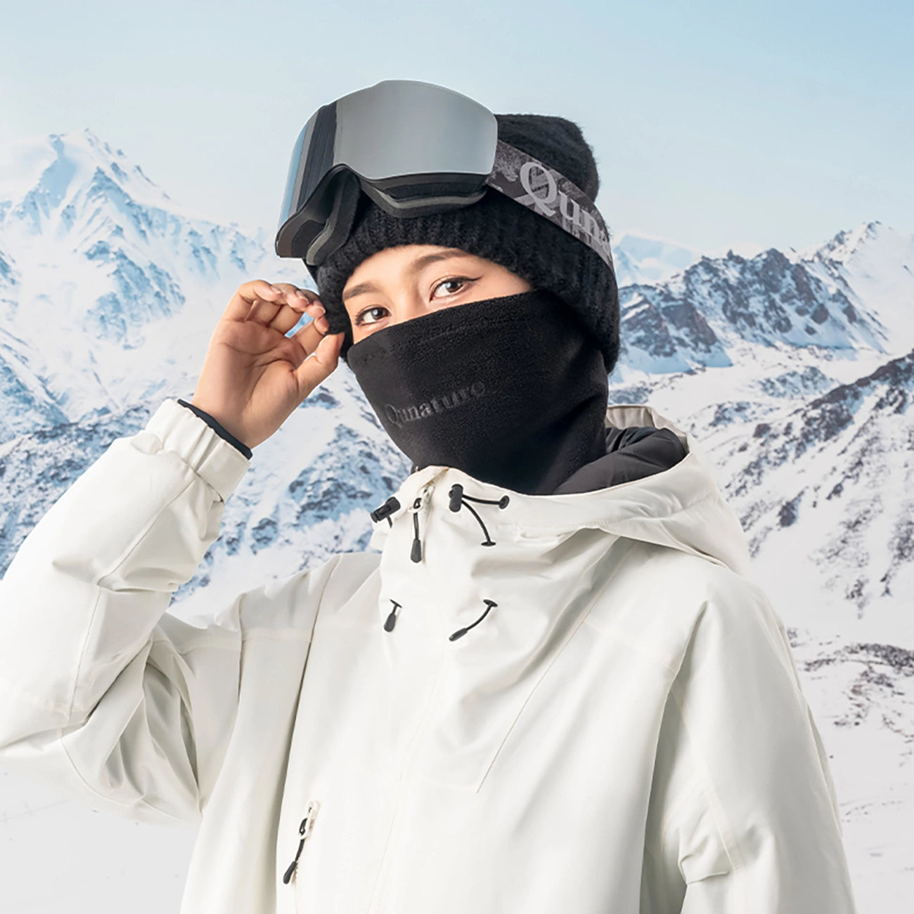 Qunature Oli Ski Neck Warmer Size M - Black_7