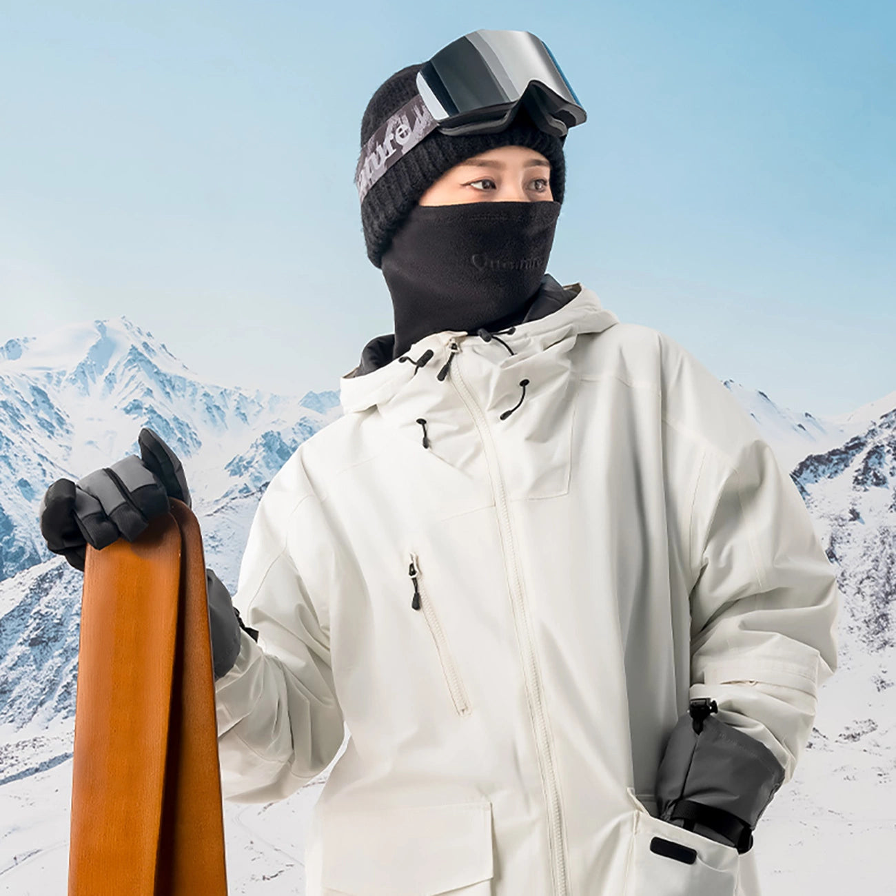 Qunature Oli Ski Neck Warmer Size L - Black_6