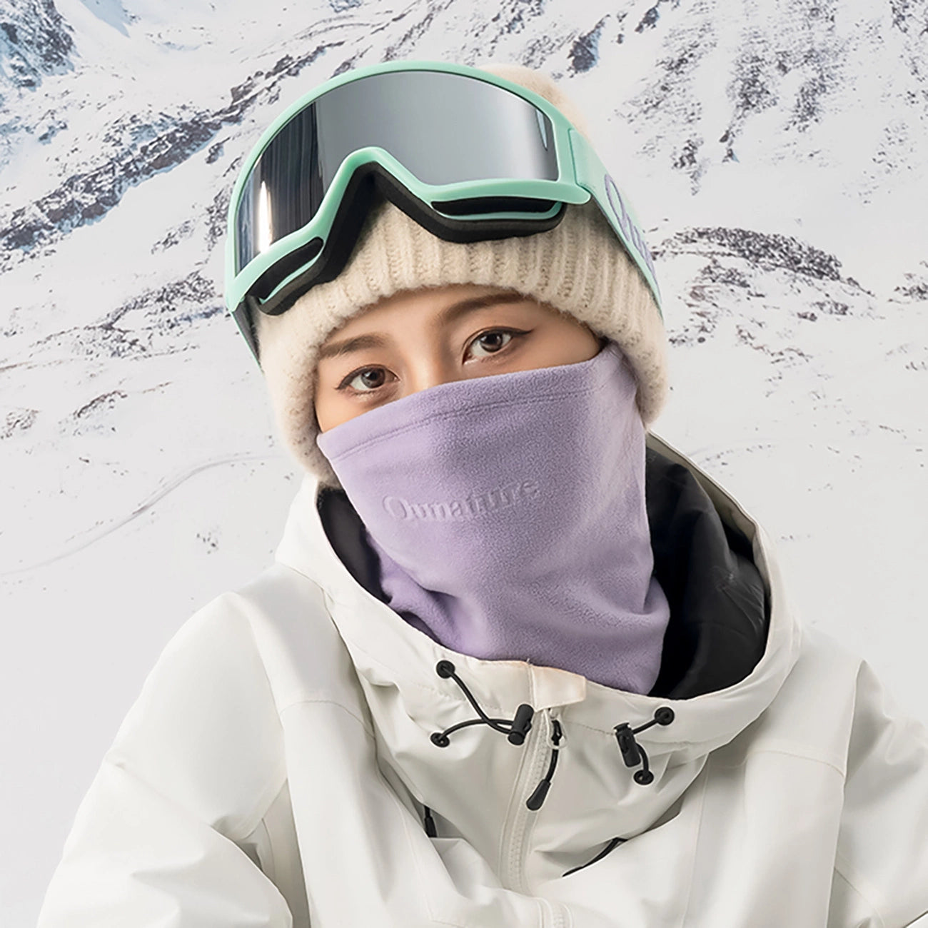 Qunature Oli ski scarf size L - pink_4