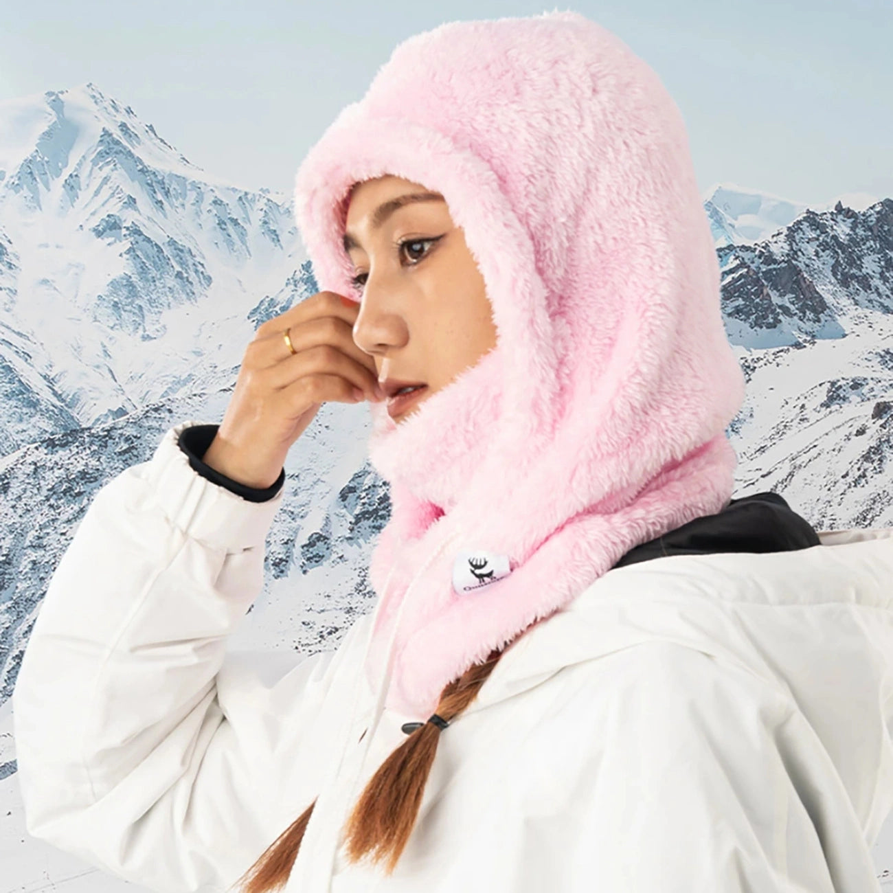 Qunature Arctic Velvet Ski Balaclava Size M - Pink_1