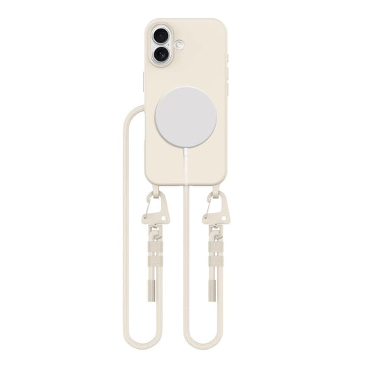 Tech-Protect MagNecklace MagSafe Case with Lanyard for iPhone 16 - Beige_0