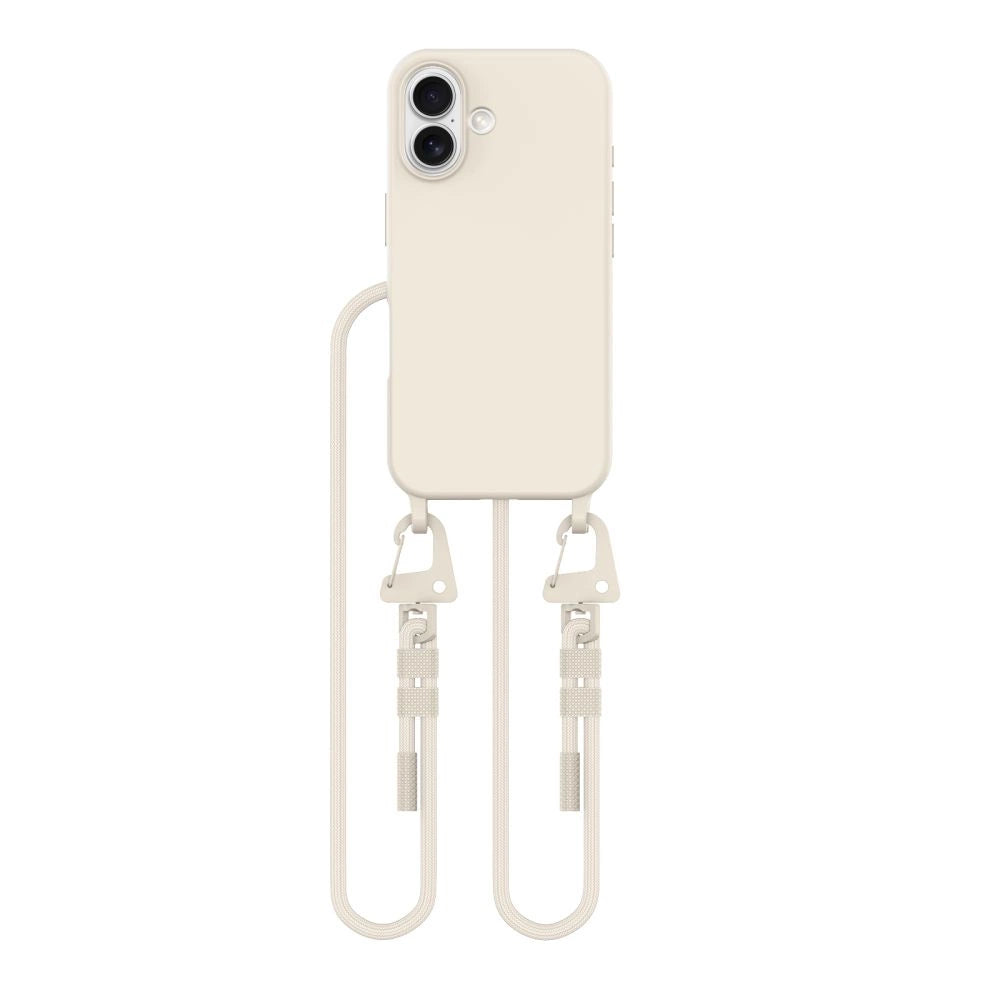 Tech-Protect MagNecklace MagSafe Case with Lanyard for iPhone 16 - Beige_1