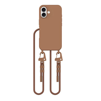 Tech-Protect MagNecklace MagSafe case with lanyard for iPhone 16 - brown_2