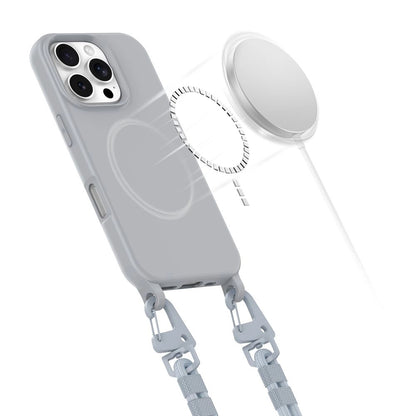Tech-Protect MagNecklace MagSafe Case with Lanyard for iPhone 16 Pro - Gray_3