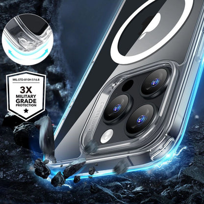 ESR Classic Hybrid Halolock MagSafe Case + Tempered Glass for iPhone 16 Pro Max - Clear_1