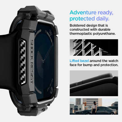 Spigen Rugged Armor Case for Apple Watch 10 (42mm) - Black_10