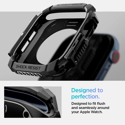 Spigen Rugged Armor Case for Apple Watch 10 (42mm) - Black_12