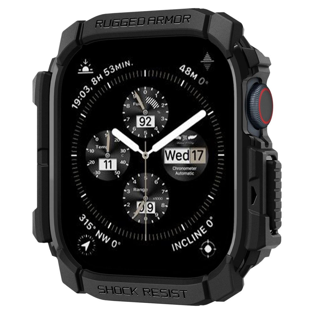 Spigen Rugged Armor Case for Apple Watch 10 (42mm) - Black_1