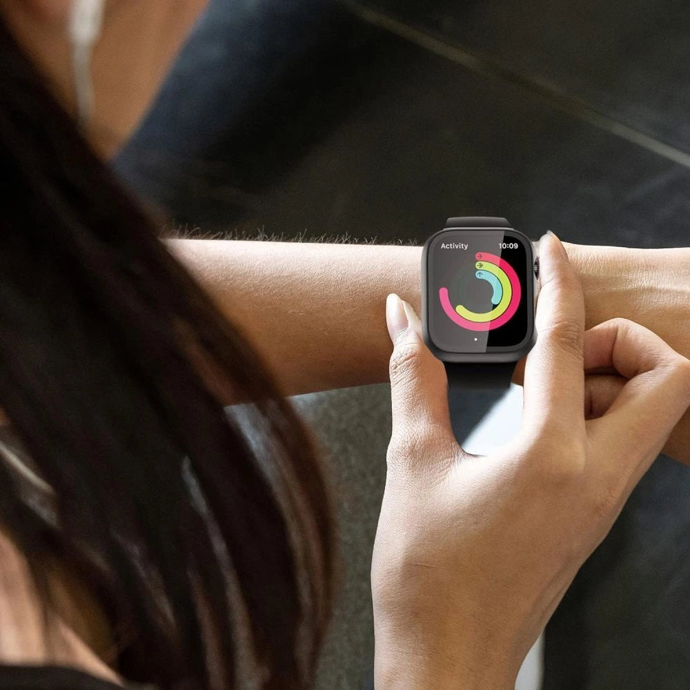Tech-Protect Defense360 Tempered Glass Case for Apple Watch 10 (46mm) - Clear_4