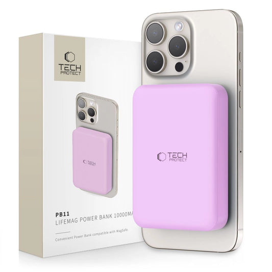 Tech-Protect LifeMag MagSafe PB11 10000mAh Power Bank - Pink_0