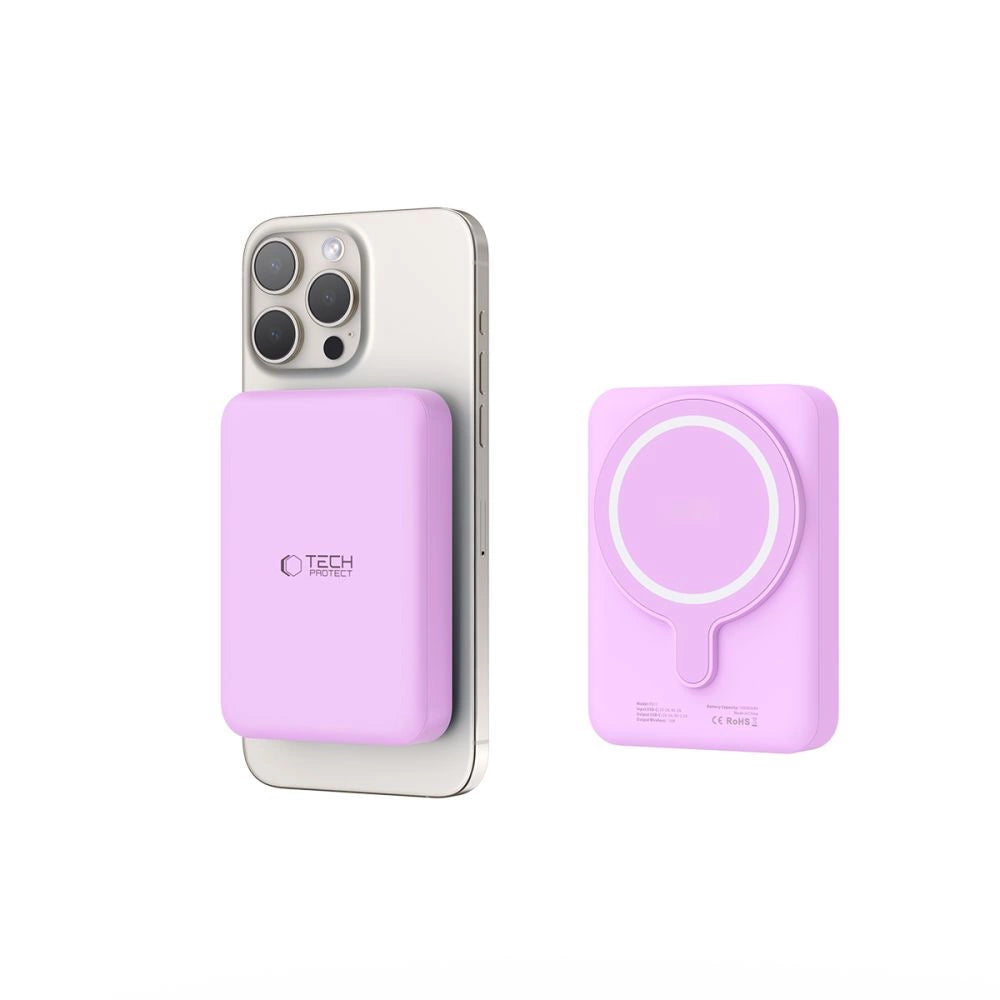 Tech-Protect LifeMag MagSafe PB11 10000mAh Power Bank - Pink_4