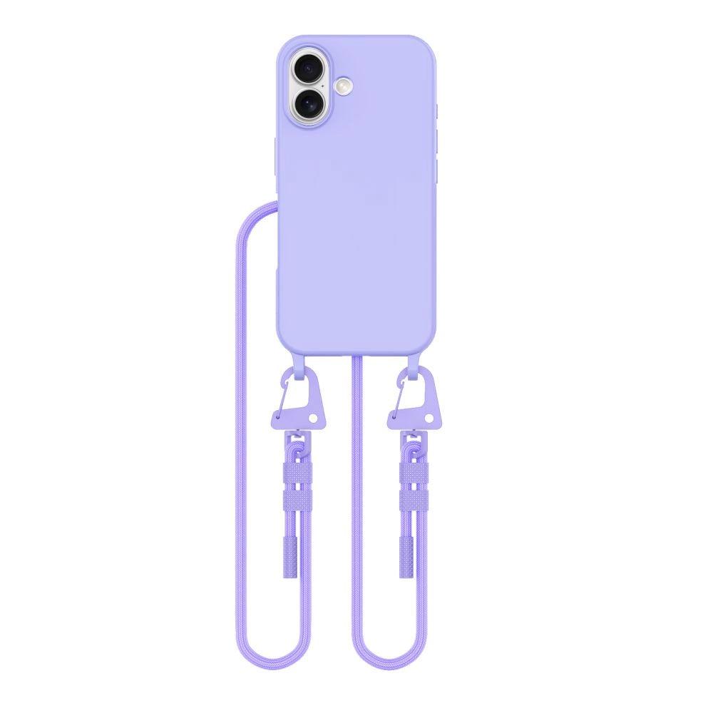 Tech-Protect MagNecklace MagSafe Case with Lanyard for iPhone 16 - Purple_1
