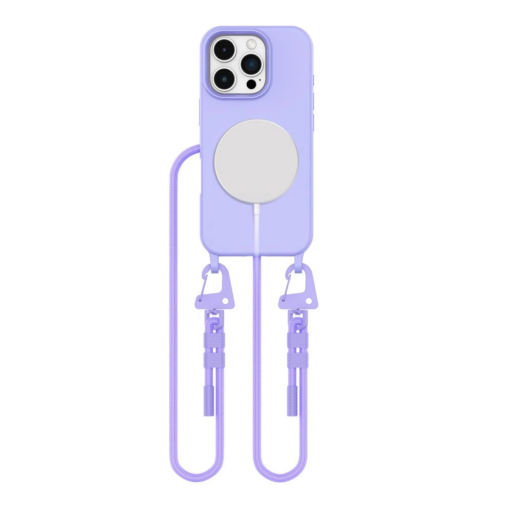 Tech-Protect MagNecklace MagSafe Case with Lanyard for iPhone 16 Pro Max - Purple_0
