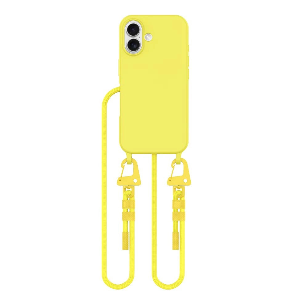 Tech-Protect MagNecklace MagSafe Case with Lanyard for iPhone 16 - Yellow_2