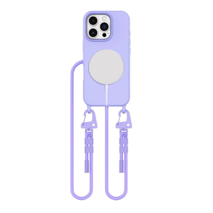 Tech-Protect MagNecklace MagSafe Case with Lanyard for iPhone 16 Pro - Purple_0