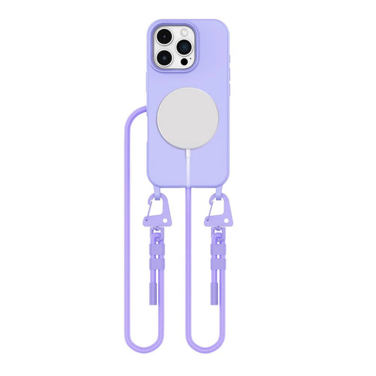 Tech-Protect MagNecklace MagSafe Case with Lanyard for iPhone 16 Pro - Purple_0
