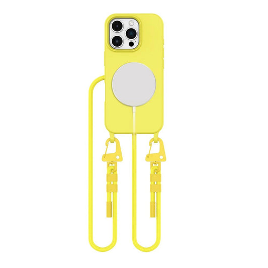 Tech-Protect MagNecklace MagSafe Case with Lanyard for iPhone 16 Pro Max - Yellow_0