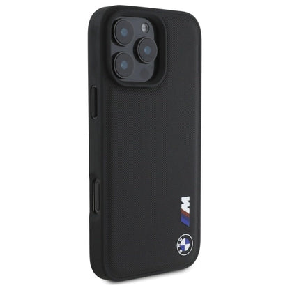 BMW Smooth Rubber Logo iPhone 16 Pro Max Case - Black_3
