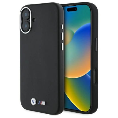 BMW M Smooth Full Wrapped Metal MagSafe Case for iPhone 16 Plus - Black_0