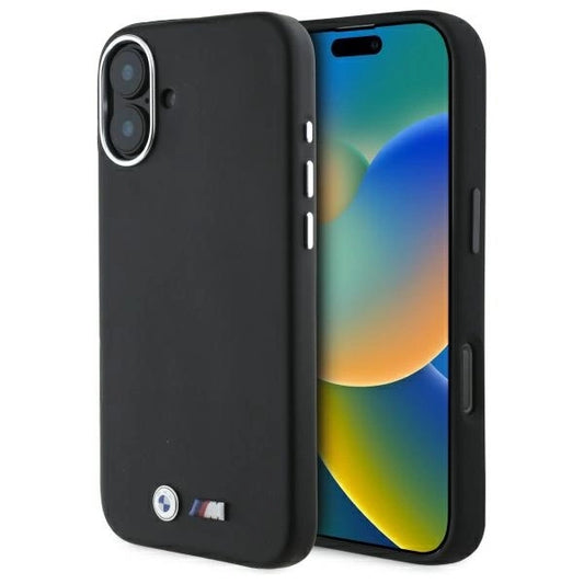 BMW M Smooth Full Wrapped Metal MagSafe Case for iPhone 16 Plus - Black_0
