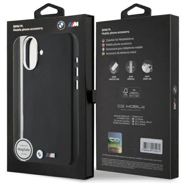 BMW M Smooth Full Wrapped Metal MagSafe Case for iPhone 16 Plus - Black_7