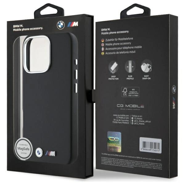BMW M Smooth Full Wrapped Metal MagSafe Case for iPhone 16 Pro Max - Black_7