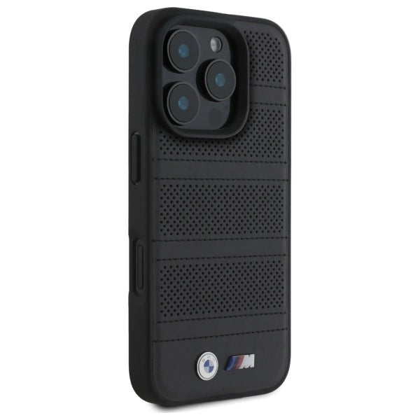 BMW M Perforated And Stitched Line MagSafe case for iPhone 16 Pro Max - black_3