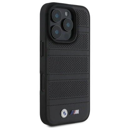 BMW M Perforated And Stitched Line MagSafe case for iPhone 16 Pro Max - black_3