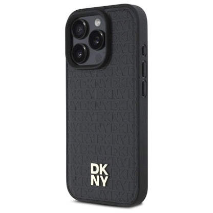 DKNY Repeat Pattern Stack Logo MagSafe iPhone 16 Pro Case - Black_1