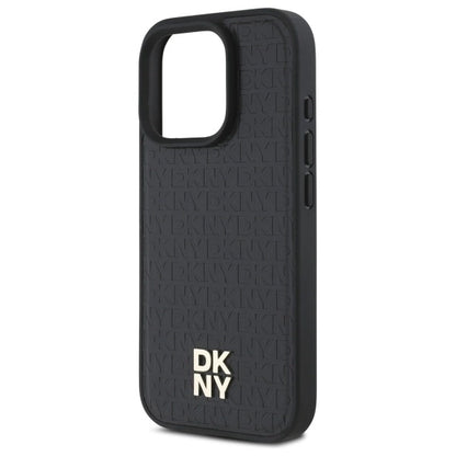 DKNY Repeat Pattern Stack Logo MagSafe iPhone 16 Pro Case - Black_5