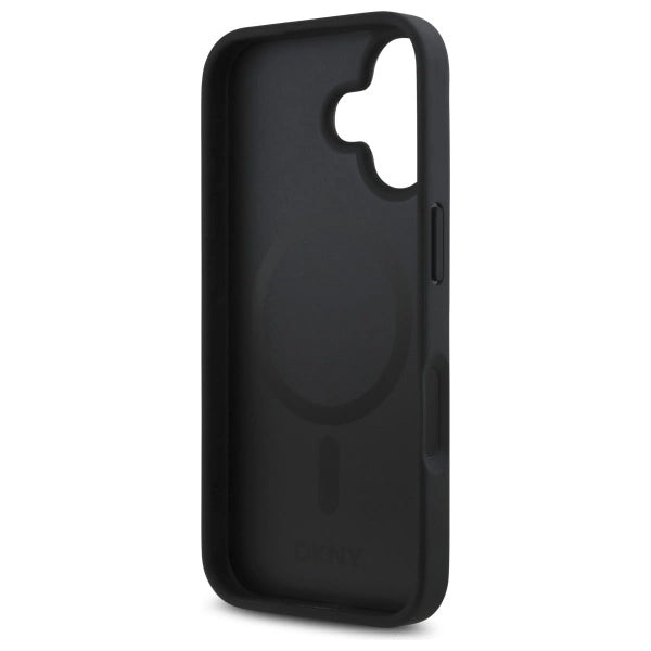 DKNY Repeat Pattern Stack Logo MagSafe iPhone 16 Case - Black_6