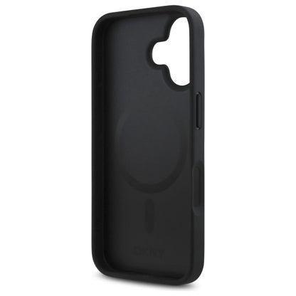 DKNY Repeat Pattern Stack Logo MagSafe iPhone 16 Case - Black_6