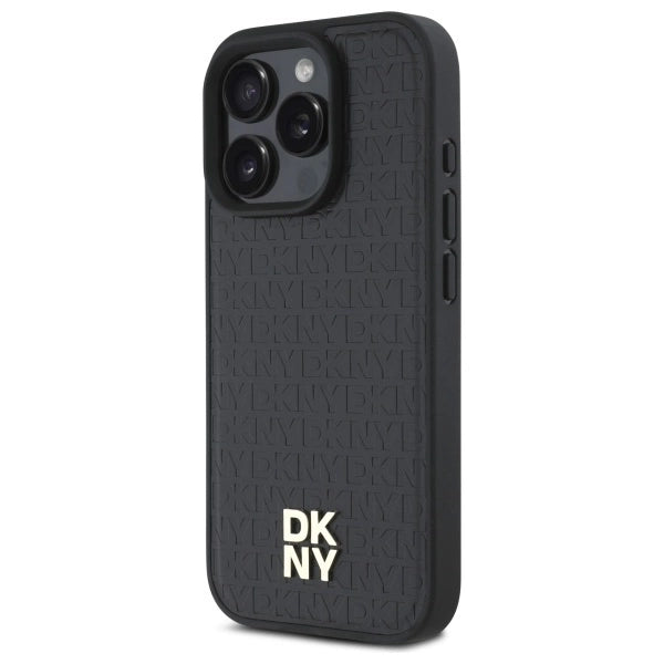 DKNY Repeat Pattern Stack Logo MagSafe iPhone 16 Pro Max Case - Black_1