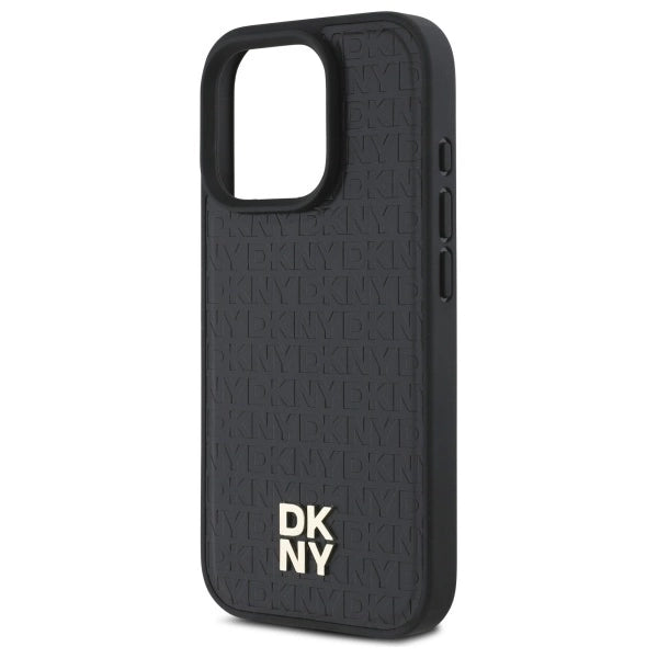 DKNY Repeat Pattern Stack Logo MagSafe iPhone 16 Pro Max Case - Black_5
